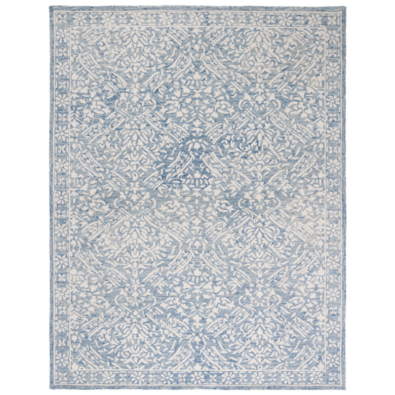 Lauren Ralph Lauren Olivier HandTufted Wool Blue/Ivory Area Rug